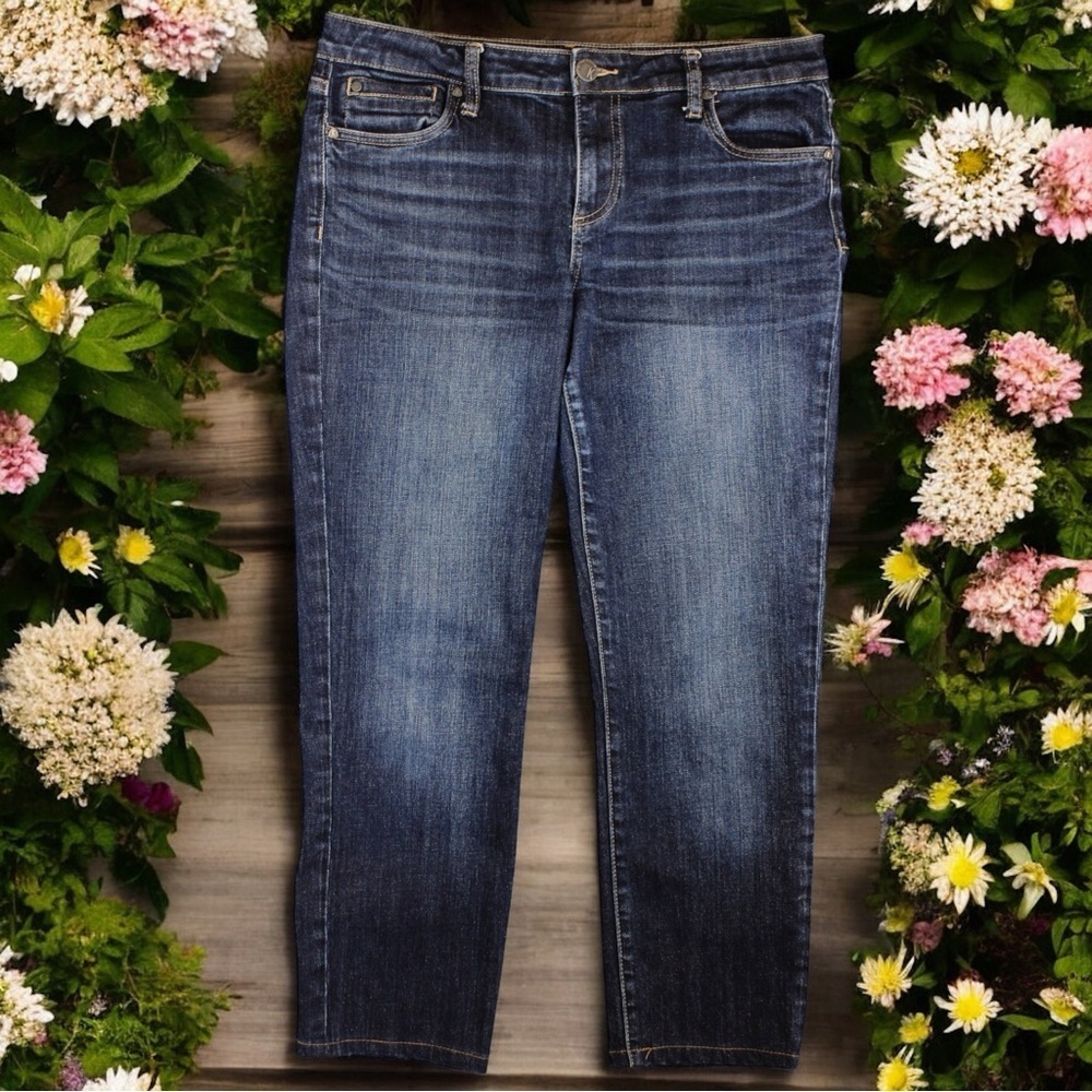 Kut From the Kloth Medium Wash Catherine Boyfriend Jeans Comfort‎ Capsule Size 8